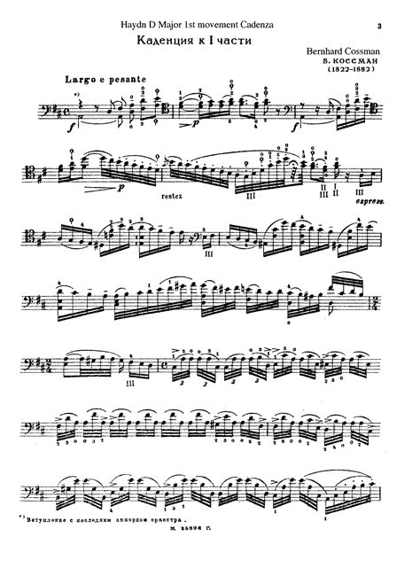 Concerto For Violoncello And Orchestra D Major Hob. VIIb: 2